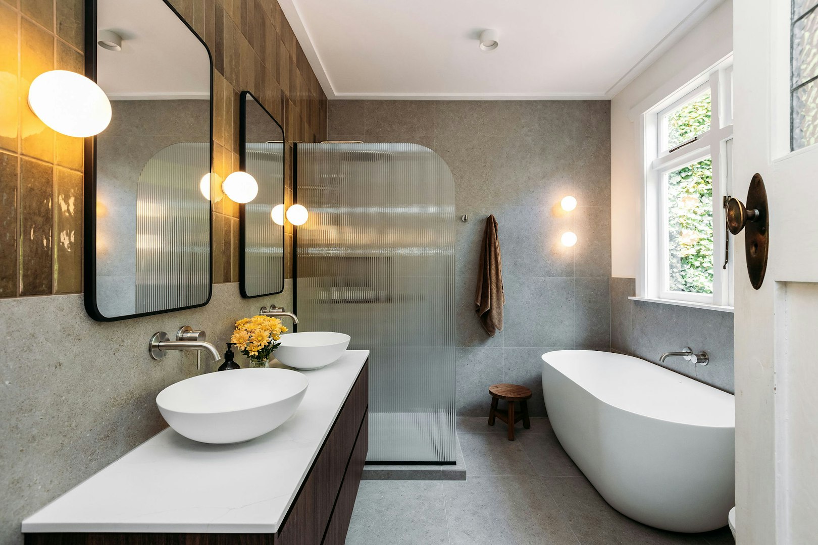 Calm and Curated Bathe — bathroom by Hello Home Interiors (NKBA Excellence in Design 2026)