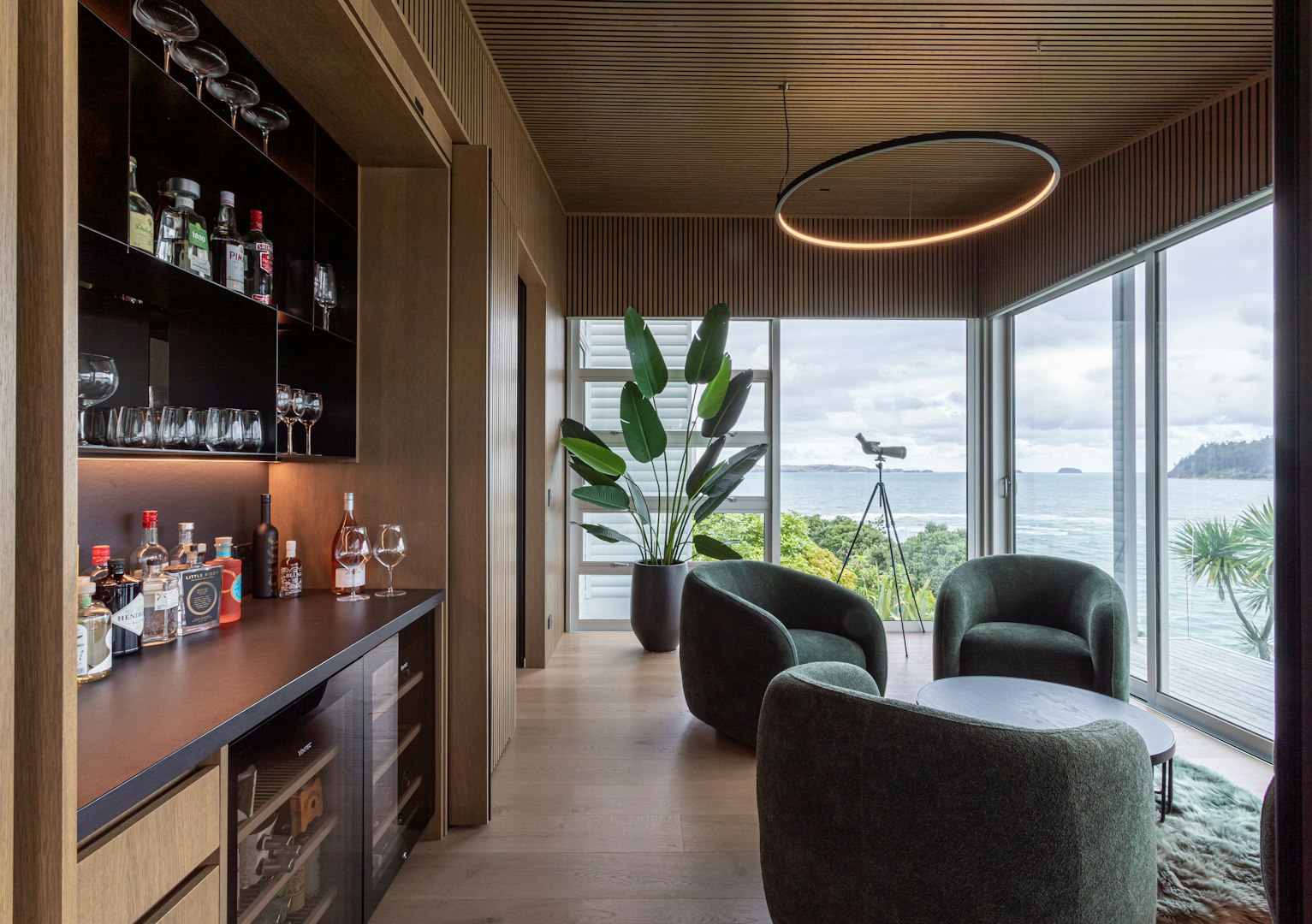 Room with a View Gin Bar — alternative space by Designmarked Kitchens (NKBA Excellence in Design 2026)