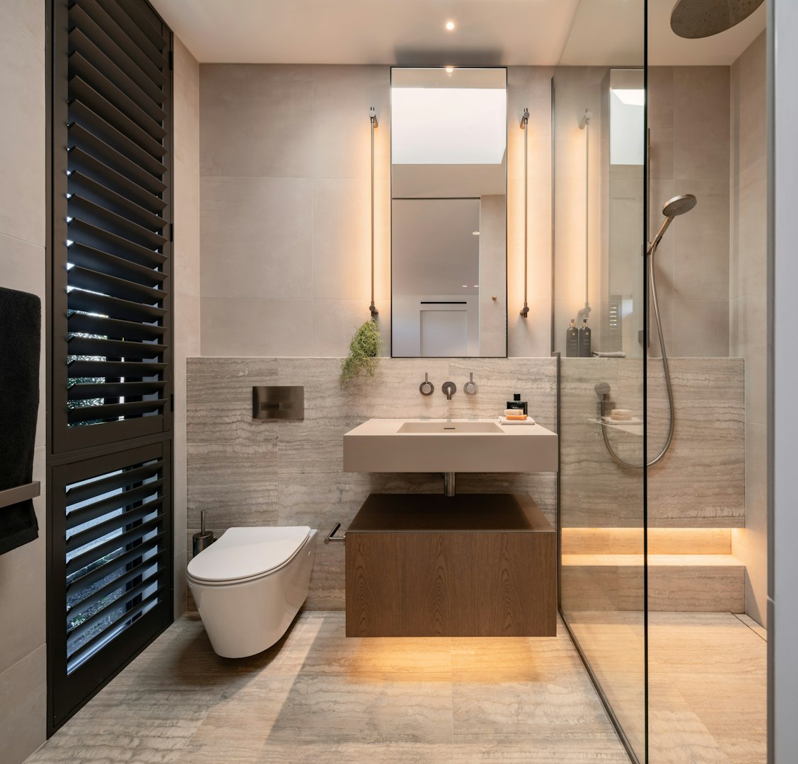 Understated Retreat — bathroom by Detail By Davinia Sutton (NKBA Excellence in Design 2026)