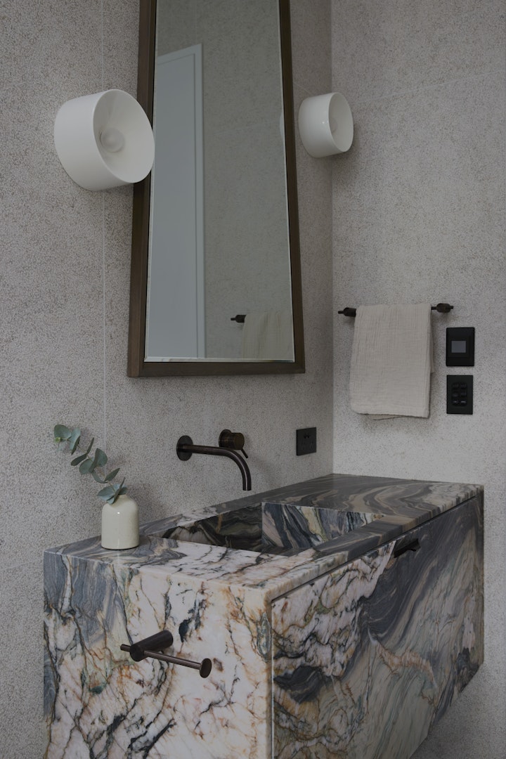 Winter Light - Guest Bathroom — bathroom by Du Bois Design (NKBA Excellence in Design 2026)
