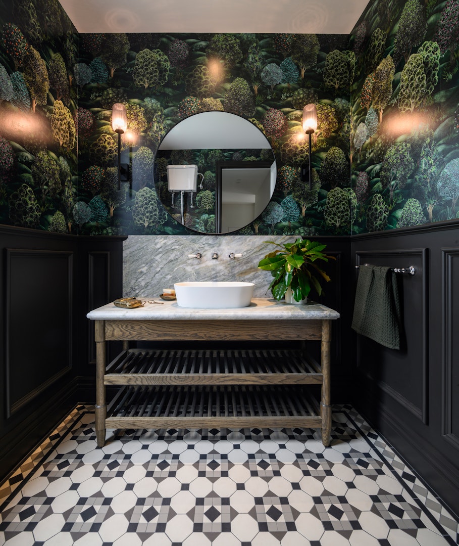 Timeless Glamour — powder room by Detail By Davinia Sutton (NKBA Excellence in Design 2026)